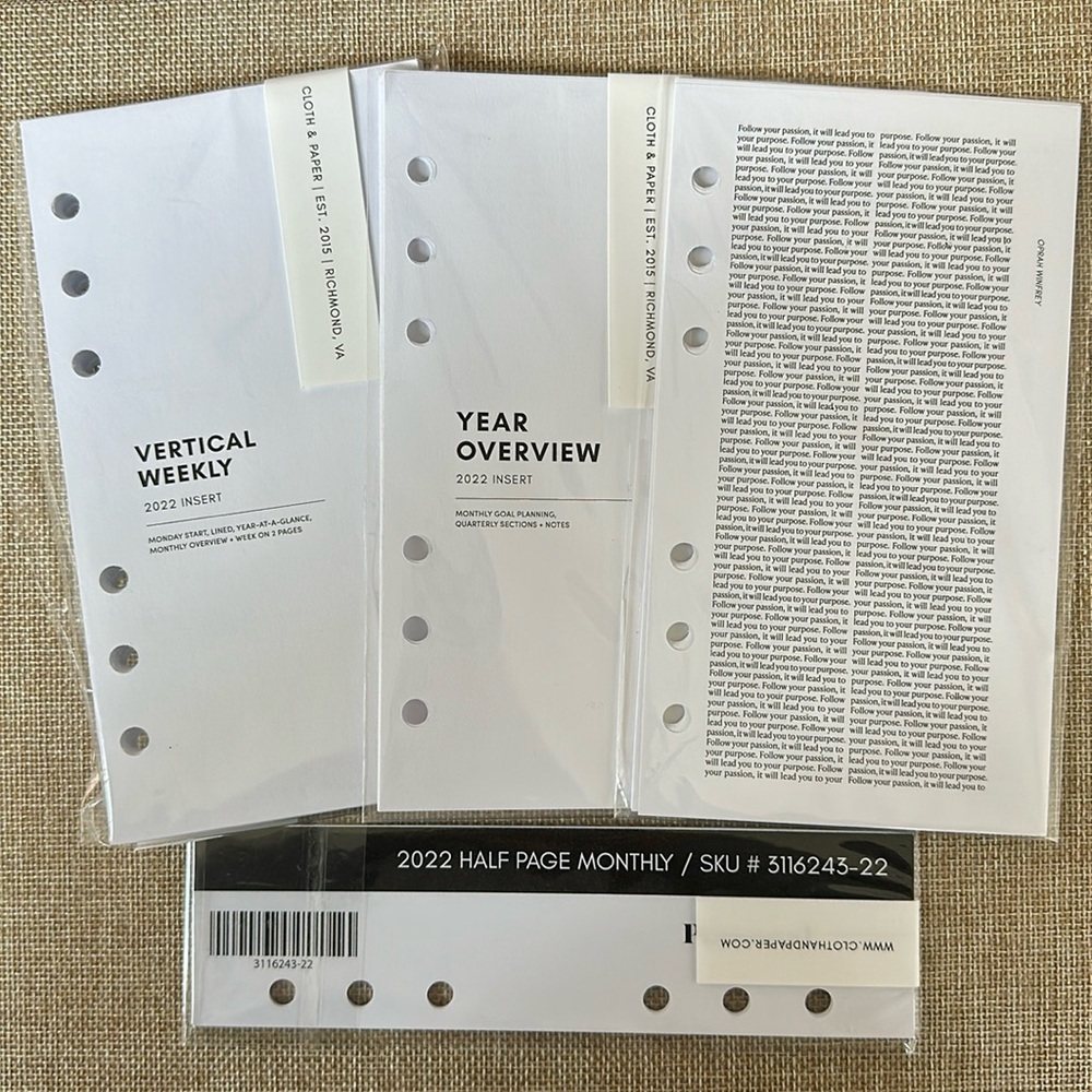Cloth & Paper Planner